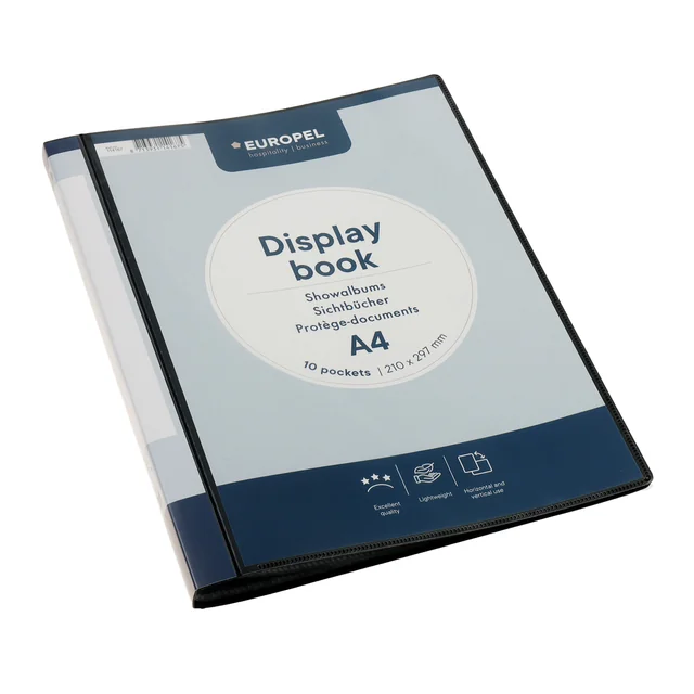 Showmap Europel Frontview A4 10-tassen antraciet