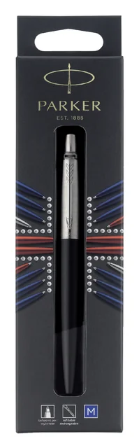 Balpen Parker Jotter Bond street black CT medium blister à 1 stuk