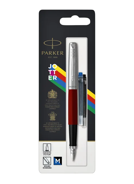 Vulpen Parker Jotter Original CT M rood blister à 1 stuk