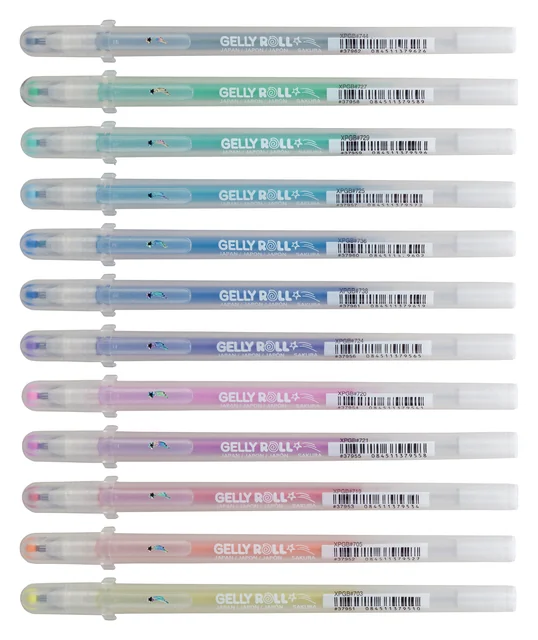 Gelschrijver Sakura Gelly Roll Stardust set à 12 kleuren