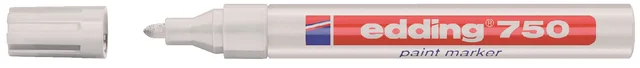 Paintmarker edding 750 op oliebasis 2-4mm wit