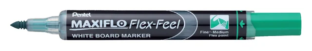 Whiteboardmarker Pentel MWL5SBF Maxiflo rond 1.5-4.5mm groen