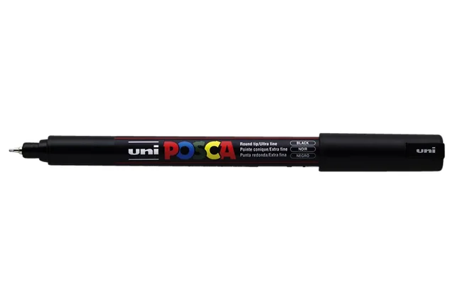 Paintmarker Uni POSCA PC1MR extra fijn zwart