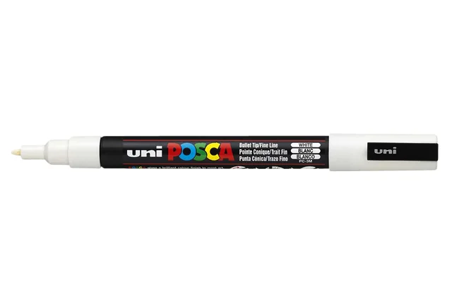Paintmarker Uni POSCA PC3M fijn wit