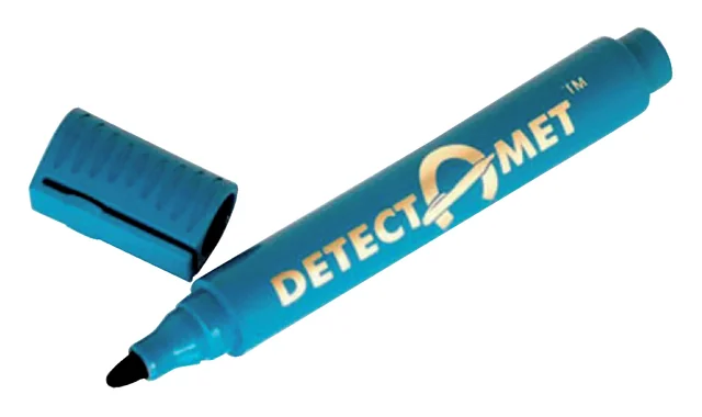 Permanent marker detectie Detectamet rond blauw