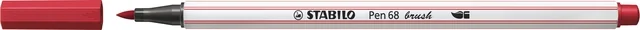 Brushstift STABILO Pen 568/50 donkerrood