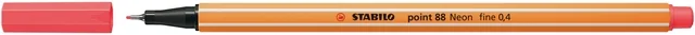 Fineliner STABILO point 88/040 fijn neon rood