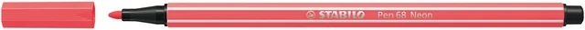 Viltstift STABILO Pen 68/040 medium neon rood