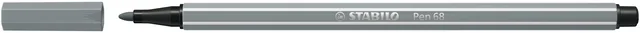 Viltstift STABILO Pen 68/95 medium middel koudgrijs