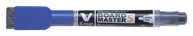 Whiteboardmarker Pilot met wisser rond extra fijn blauw