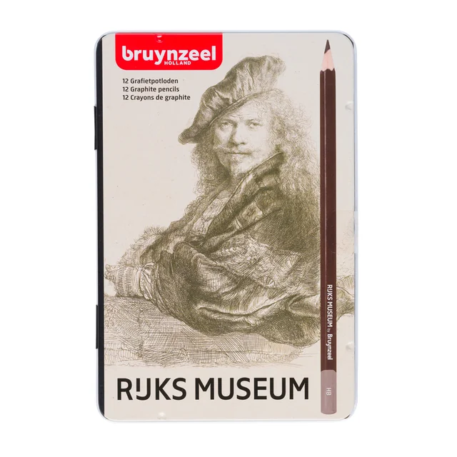 Potlood Bruynzeel Rijksmuseum Rembrandt van Rijn blik à 12 hardheden