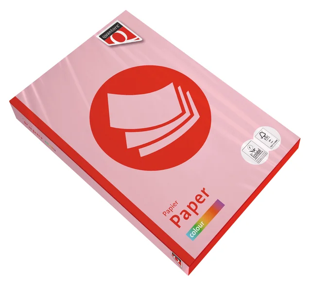 Kopieerpapier Quantore Colour A4 120gr roze 250 vel