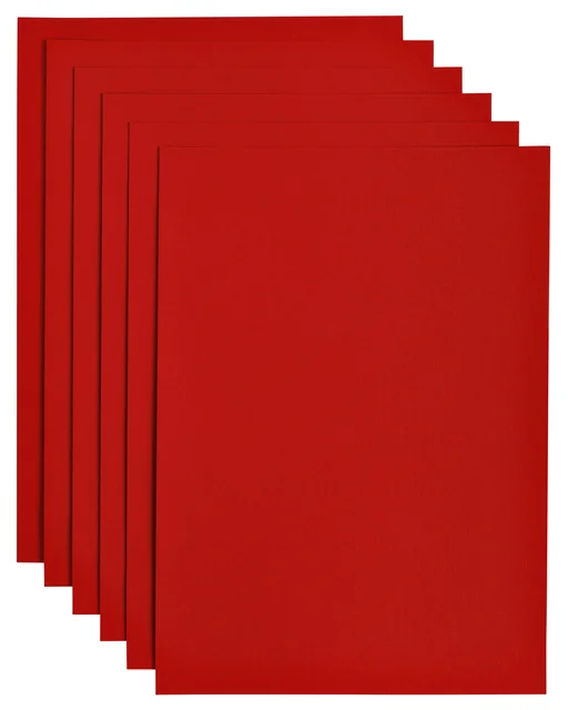 Kopieerpapier Papicolor A4 200gr 6 vel rood
