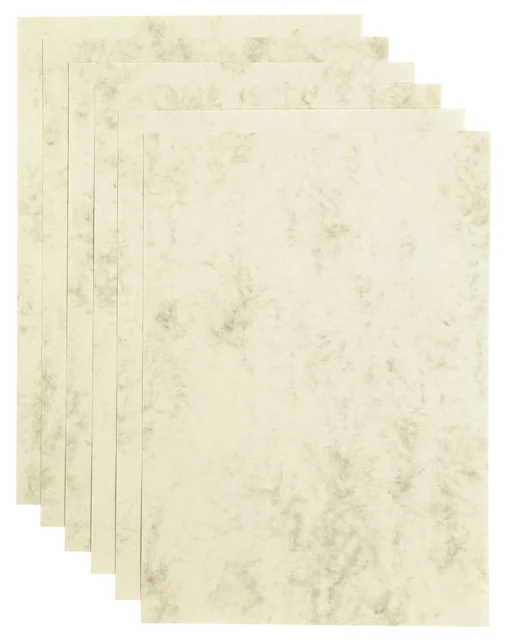 Kopieerpapier Papicolor A4 90gr 12 vel marble ivoor