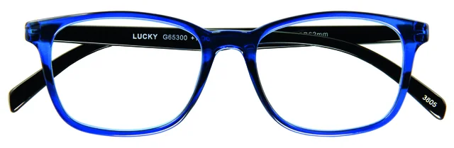 Leesbril I Need You +1.00 dpt Lucky blauw-zwart