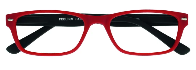 Leesbril I Need You +1.00 dpt Feeling rood-zwart