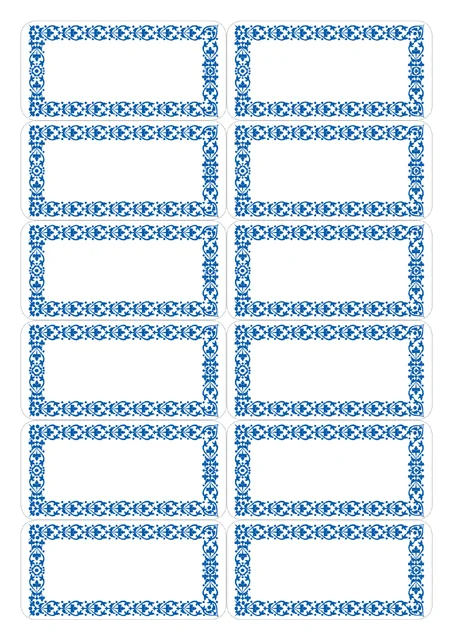 Etiket HERMA 3742 keuken blauw