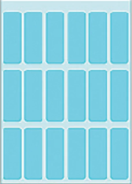 Etiket HERMA 3653 12x34mm blauw 90 stuks