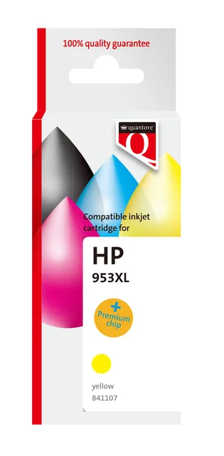 Inktcartridge Quantore alternatief tbv HP F6U18AE 953XL geel HC