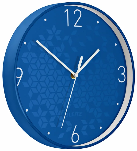 Wandklok Leitz WOW Ø29cm blauw