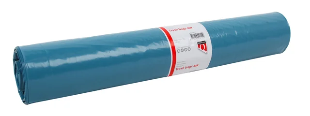 Afvalzak Quantore LDPE T50 160L blauw extra stevig 90x110cm rol à 20st