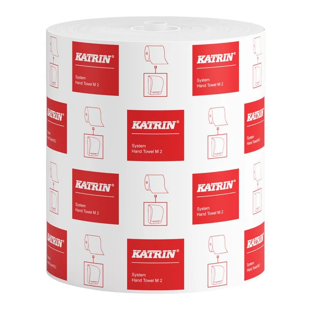 Handdoekrol Katrin systeemrol medium 2-laags 160m wit 460102