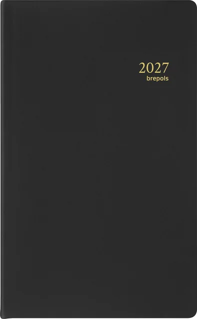 Agenda 2027 Brepols Breform Seta 1dag/1pagina zwart