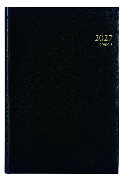 Agenda 2027 Brepols Omega Lima 7dag/2pagina's zwart