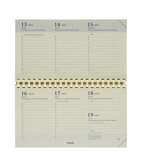 Agendavulling 2027 Brepols Omniplan 7dagen/2pagina's