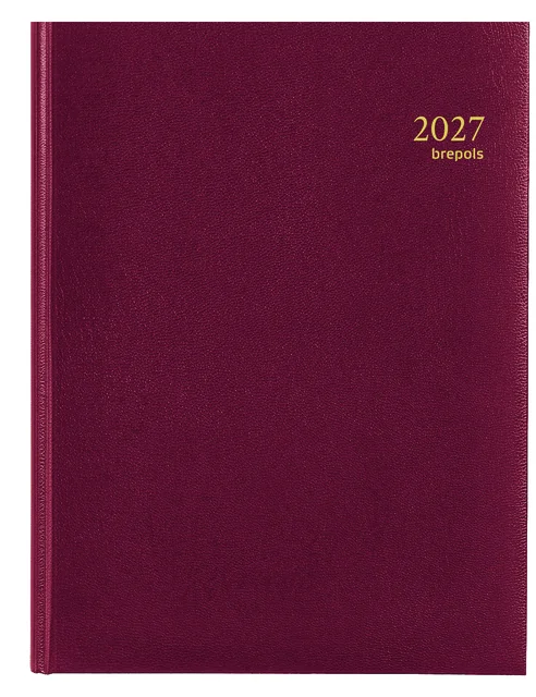 Agenda 2027 Brepols Timing Lima 7dagen/2pagina's viertalig bordeaux