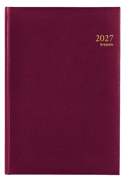 Agenda 2027 Brepols Omega Lima 7dagen/2pagina's bordeaux