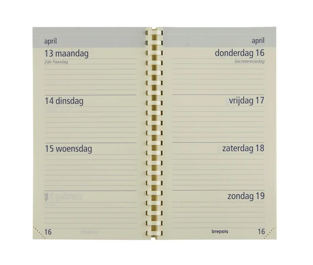 Agendavulling 2027 Brepols Optivision Pocket 7dagen/2pagina's