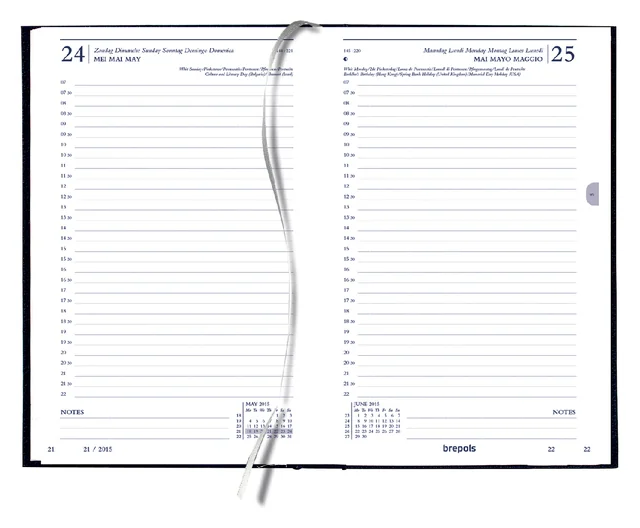 Kantooragenda 2027 Quantore kort 1dag/1pagina zwart