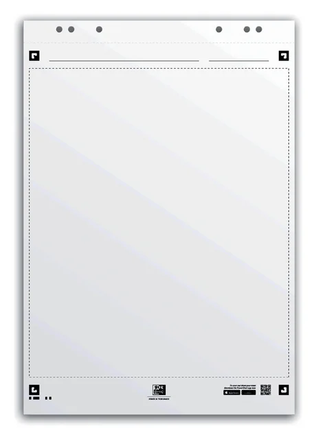 Flipoverpapier Oxford smart 650x980mm blanco 90 gram 20 vel