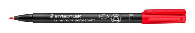 Viltstift Staedtler Lumocolor 318 permanent F rood