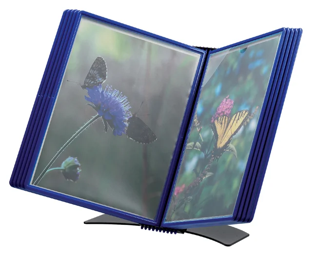Bureaustandaard Djois Flex-O-Frame Premium A4 10-tassen blauw