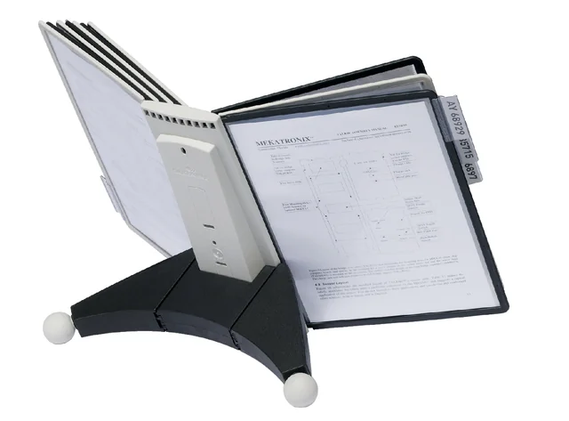 Bureaustandaard Durable 5632 Sherpa met 10-tassen zwart/grijs