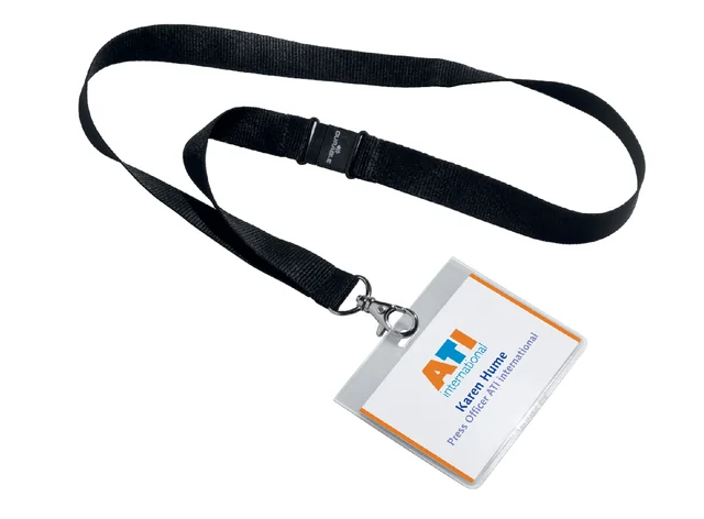 Veiligheidspasmapje Durable 8600 gesloten 60x90mm + band
