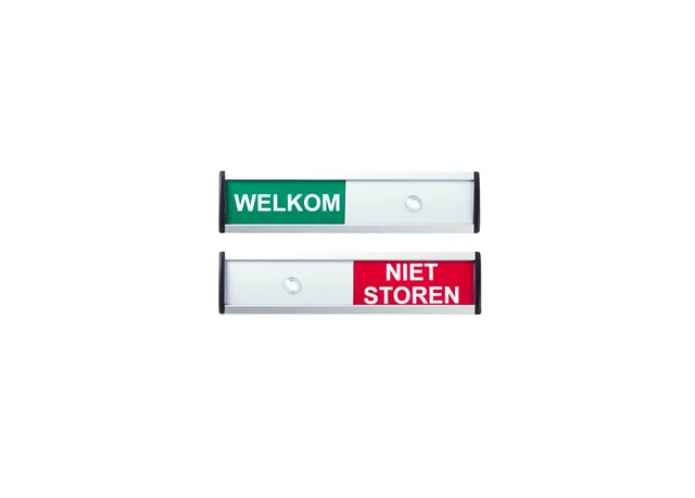 Infobord welkom/niet storen 125x30mm