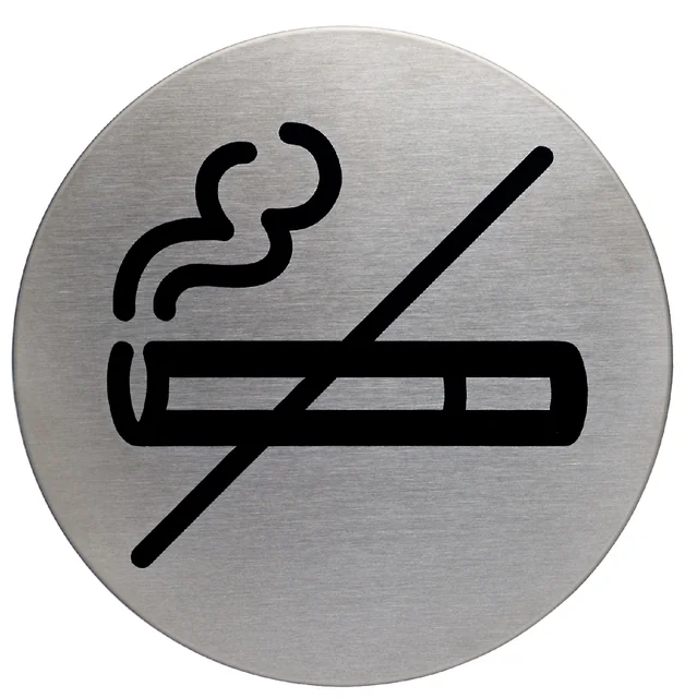 Infobord pictogram Durable 4911 niet roken rond 83mm