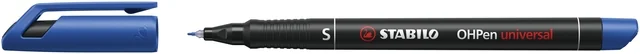 Viltstift STABILO OHpen 841/41 permanent rond superfijn blauw