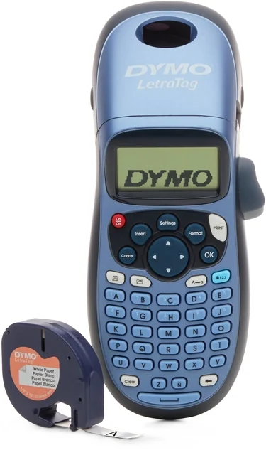 Labelprinter Dymo LetraTag 100H draagbaar abc 12mm blauw