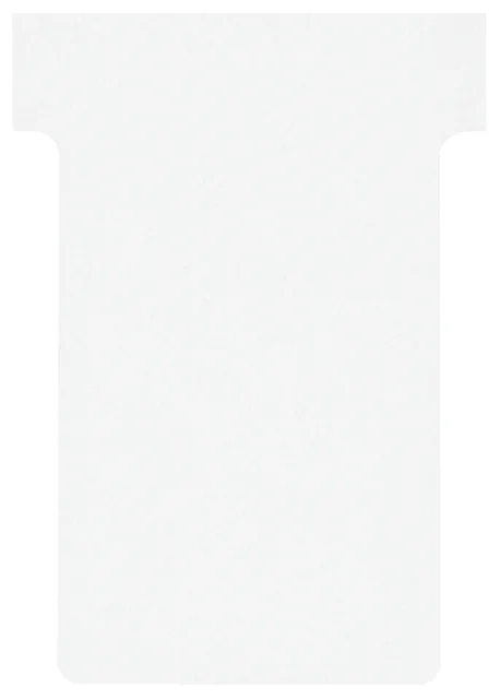 T-kaart Nobo nr.2 48mm wit 100 stuks