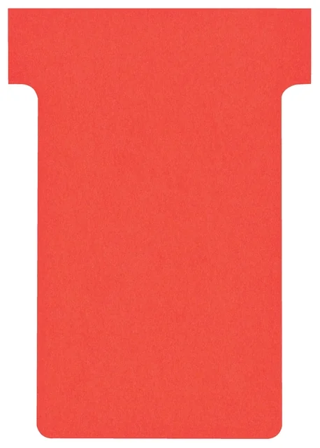 T-kaart Nobo nr.2 48mm rood 100 stuks