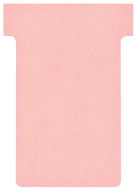 T-kaart Nobo nr.2 48mm roze 100 stuks