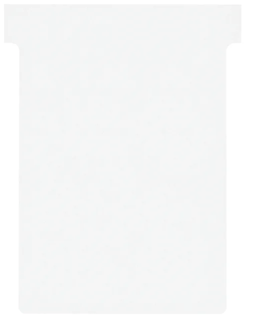 T-kaart Nobo nr.3 80mm wit 100 stuks